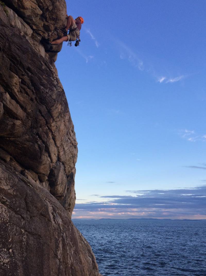 Climbing in Lighthouse Park